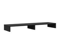 vidaXL Soporte para Monitor Madera de ingeniería Negro 100x27x10 cm