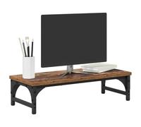 vidaXL Soporte para Monitor Madera envejecida 55 x 23 x 14 cm