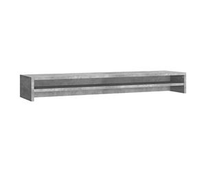 vidaXL Soporte para Pantalla de Contrachapada Decoración Interior Casa Hogar Accesorios TV Centros Entretenimiento Color Gris Hormigón 100x24x13cm
