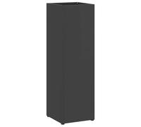 vidaXL Soporte de sombrilla organizador rectangular metal negro 15,5 x 15,5 x 49 cm
