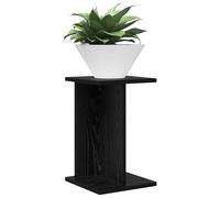 vidaXL Soporte para plantas de roble negro, 25 x 25,5 x 40,5 cm, moderno soporte para plantas de interior, robusto soporte de varios niveles, estante decorativo compacto para tu sala de estar