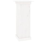 vidaXL Soporte para Plantas Madera Maciza de Pino Blanco 40x40x90 cm