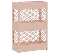vidaXL Soporte para sombrilla Rosa 28 x 12 x 41 cm Acero, Soporte de Paraguas Elegante para Interiores, Estante de Acero Rectangular, Organizador Moderno para el vestíbulo