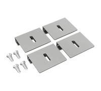 vidaXL Soporte para Sostener Espejo 12 pcs Níquel 35 x 30 x 8,3 mm, Materiales de construcción, soportes DIY, brackets, soporte estructural para mejoras en casa y refuerzos de proyectos