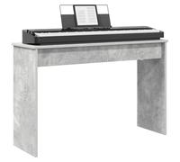 vidaXL Soporte para Teclado Gris Concreto 100 x 32 x 64 cm, Soporte Moderno y Duradero para Teclado, Soporte Compacto para Piano, Accesorio de música para Sala