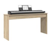 vidaXL Soporte para Teclado Roble Sonoma 130 x 32 x 64 cm, Soporte de Teclado Rectangular Moderno, Mueble Musical Duradero para Colocar Instrumentos en casa y Ayuda para la práctica
