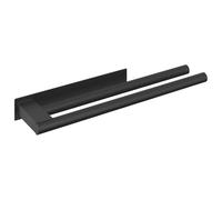 vidaXL Soporte para Toallas Negro 40 x 9 x 4 cm Acero Inoxidable