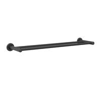 vidaXL Soporte para Toallas Negro 61 x 14.5 x 5 cm Acero Inoxidable