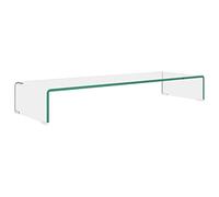 Soporte Para Tv/elevador Monitor Cristal Claro 90x30x13 Cm Vidaxl