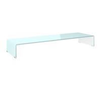 vidaXL Soporte para TV/Elevador Monitor Cristal Verde Dimensiones 100x30x13 cm