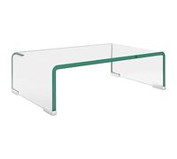 vidaXL Soporte para TV/Elevador Monitor Material Cristal Claro 40x25x11 cm