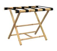 vidaXL Soporte Plegable para Maletas bambú 62x42x50,5 cm, portaequipajes, Soporte para Maletas Plegable, Soporte Maletas para Hotel