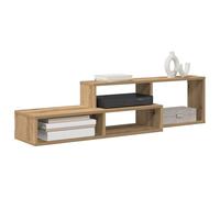 vidaXL SoportedeTVdepared 120x25x28,5cm Madera contrachapada, Almacenamiento para Sala, Consola Moderna, Soporte TV de Pared, Unidad Flotante Ideal para Apartamentos urbanos