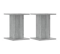 vidaXL Soportes Altavoces 2 uds Madera Gris Sonoma 30x30x40 cm, Plataforma de Altavoces, Soporte de Altavoces de Suelo, Soporte de Altavoces HiFi