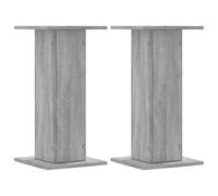 vidaXL Soportes Altavoces 2 uds Madera Gris Sonoma 30x30x60 cm, Plataforma de Altavoces, Soporte de Altavoces de Suelo, Soporte de Altavoces HiFi