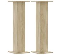 vidaXL Soportes Altavoces 2 uds Madera Roble Sonoma 30x30x95 cm