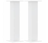 vidaXL Soportes de Plantas 2 uds Madera ingeniería Blanco 30x30x95 cm, Soporte de Flor, Soporte de Planta de casa, Mesa de Planta, Soporte de Maceta