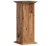vidaXL Soportes de Plantas Madera ingeniería Envejecida 33x33x80 cm, Soporte de Flor, Soporte de Maceta, Soporte de Planta de casa, Soporte de Maceta