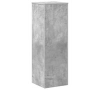 vidaXL Soportes de Plantas Madera ingeniería Gris hormigón 33x33x100cm