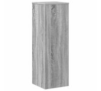 vidaXL Soportes de Plantas Madera ingeniería Gris Sonoma 33x33x100cm