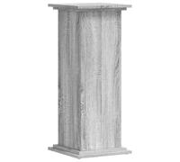 vidaXL Soportes de Plantas Madera ingeniería Gris Sonoma 33x33x80 cm, Soporte de Flor, Soporte de Maceta, Soporte de Planta de casa, Soporte de Maceta