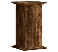 vidaXL Soportes de plantas Madera ingeniería Roble Ahumado 33x33x60 cm
