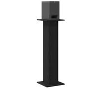 vidaXL Soportes para Altavoces con Acabado de Roble Negro 30 X 95 cm Soporte Elegante para Sala de Estar y Cine en Casa Alta Estabilidad Diseño Duradero Mejora de Audio Ideal Soportes Altos Modernos