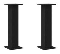 vidaXL Soportes para Altavoces con Acabado de Roble Negro 30 X 95 cm Soporte Elegante para Sala de Estar y Cine en Casa Alta Estabilidad Diseño Duradero Mejora de Audio Ideal Soportes Altos Modernos