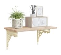 vidaXL Soportes para estanterías de pared 12 uds. Blanco antiguo