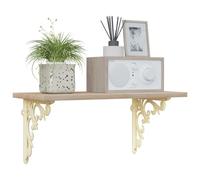 vidaXL Soportes para estanterías de pared 12 uds. Blanco antiguo