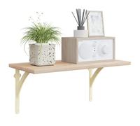 vidaXL Soportes para estanterías de pared 12 uds. Blanco antiguo