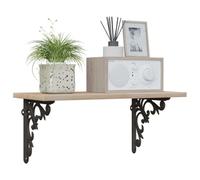 vidaXL Soportes para estanterías de pared 12 uds. Marrón antiguo