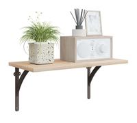 vidaXL Soportes para estanterías de pared 12 uds. Marrón antiguo