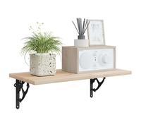 vidaXL Soportes para estanterías de pared 12 uds. Negro