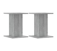 vidaXL Soportes para Plantas 2 uds Madera Gris Sonoma 30x30x40 cm, Soporte de Flor, Soporte de Planta de casa, Mesa de Planta, Soporte de Maceta
