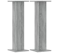vidaXL Soportes para Plantas 2 uds Madera Gris Sonoma 30x30x95 cm, Soporte de Flor, Soporte de Planta de casa, Mesa de Planta, Soporte de Maceta