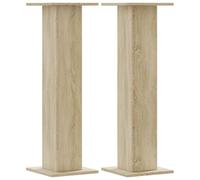 vidaXL Soportes para Plantas 2 uds Madera Roble Sonoma 30x30x95 cm, Soporte de Flor, Soporte de Planta de casa, Mesa de Planta, Soporte de Maceta