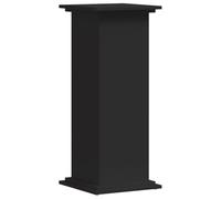 vidaXL Soportes para Plantas Madera de ingeniería Negro 33x33x80 cm, Soporte de Flor, Soporte de Maceta, Soporte de Planta de casa, Soporte de Maceta