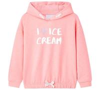 vidaXL Sudadera con Capucha Infantil Rosa Brillante 116