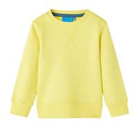vidaXL Sudadera Infantil Jersey Ropa Manga Larga Cuello Redondo Amarillo Claro 116