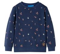 vidaXL Sudadera Infantil Azul Marino mélange 104