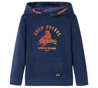 vidaXL Sudadera Infantil con Capucha Azul Marino y Naranja 92
