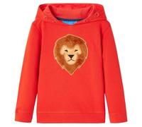 vidaXL Sudadera Infantil con Capucha Rojo 104