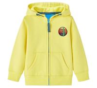 vidaXL Sudadera Infantil con Capucha y Cremallera Ropa de Niños Amarillo Claro 128