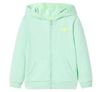 vidaXL Sudadera Infantil con Capucha y Cremallera Ropa de Niños Verde Brillante 128