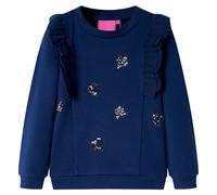 vidaXL Sudadera Infantil con Diseño de Corazones Ropa para Niños Azul Marino 128