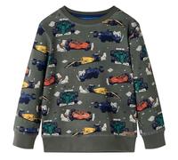 vidaXL Sudadera Infantil con Estampado de Coches de Carreras Ropa de Niños Caqui 128