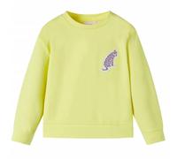 vidaXL Sudadera Infantil de Manga Larga Escote Redondo Ropa de Niños Amarillo 116