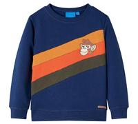 vidaXL Sudadera Infantil de Manga Larga Escote Redondo Ropa de Niños Azul Marino 116