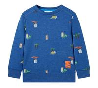 vidaXL Sudadera Infantil de Manga Larga Jersey Ropa de Niños Azul Oscuro Mélange 128